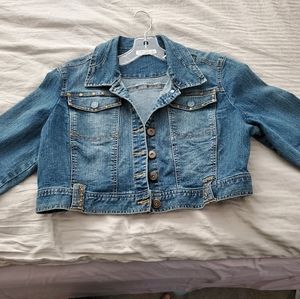 Cropped Denim Jacket XL